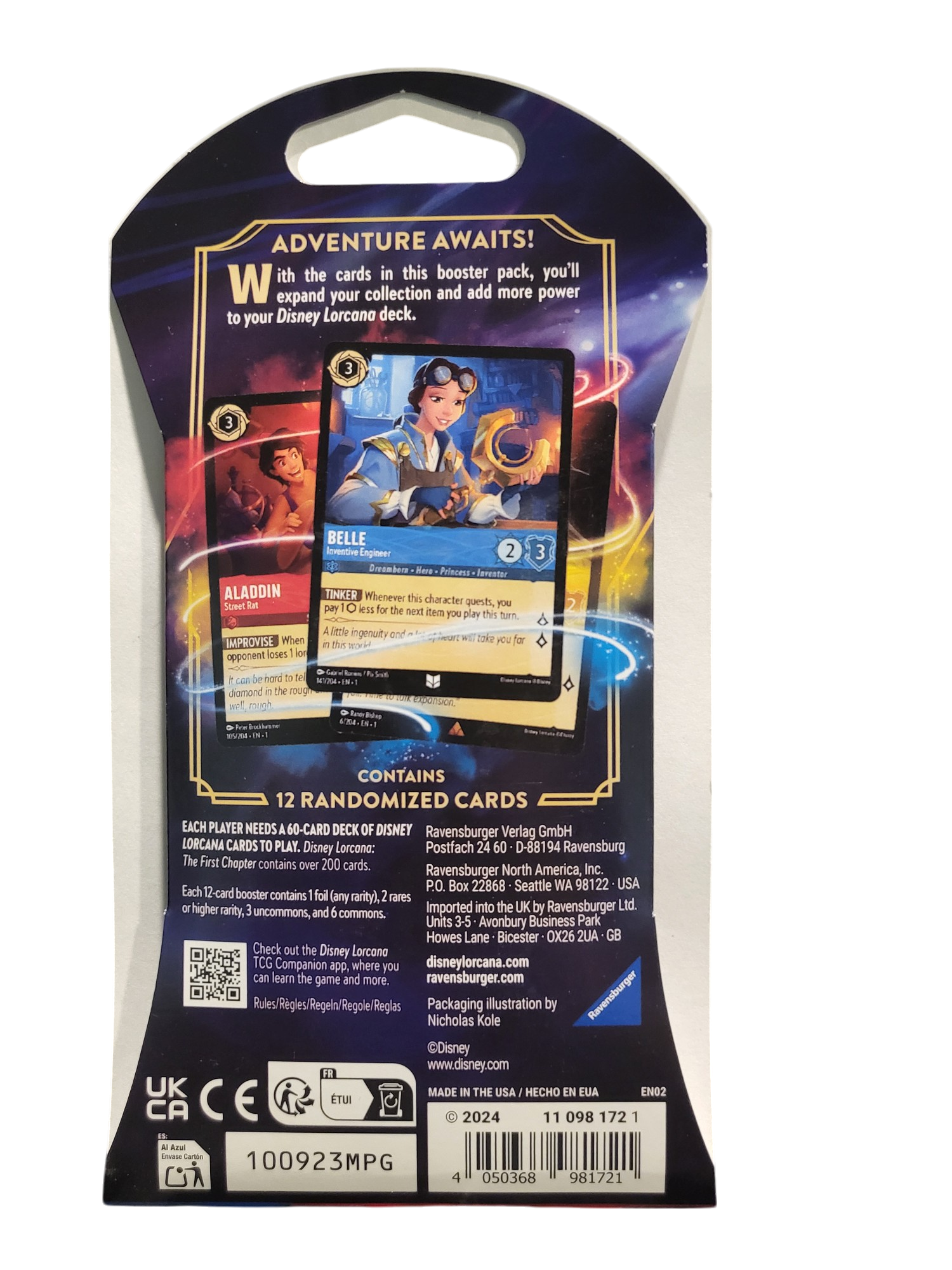 Disney Lorcana The First Chapter Blister Packs x7